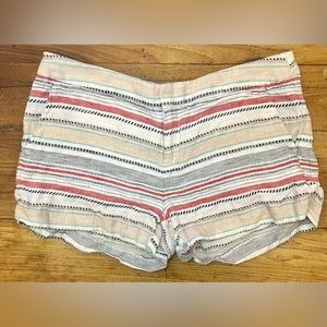 JOIE Merci Linen striped Shorts